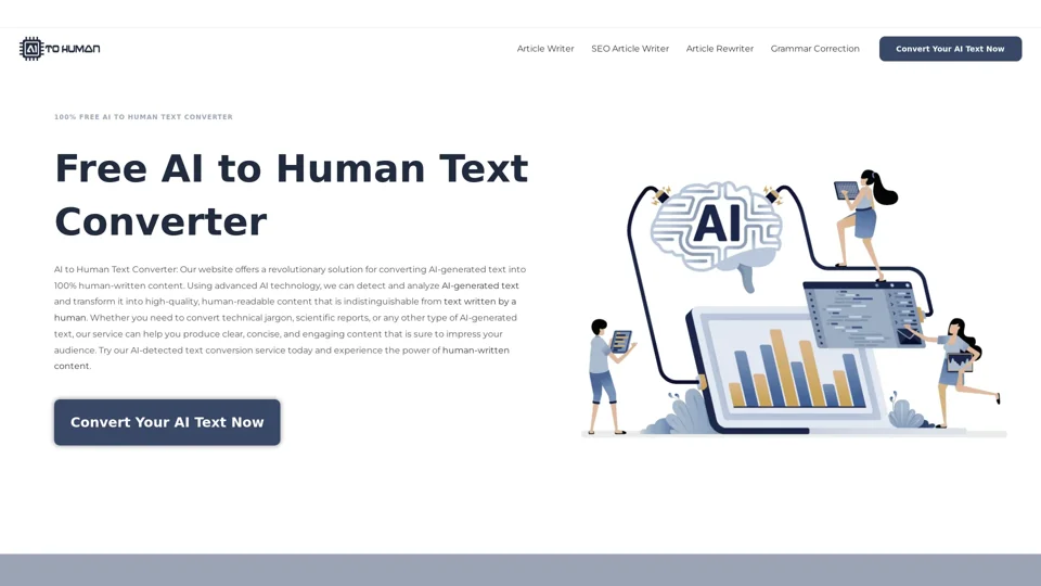 AI to Human Text Converter - AItoHuman.org
