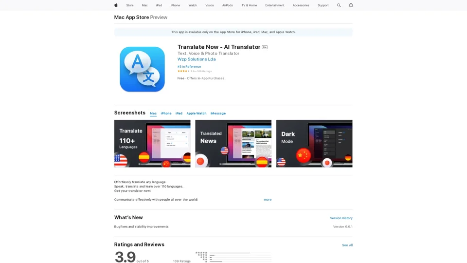 Translate Now - AI Translator on the App Store