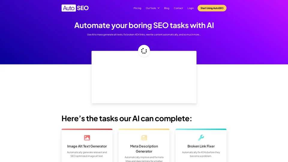AutoSEO - WordPress Plugin to Optimize Your Technical SEO