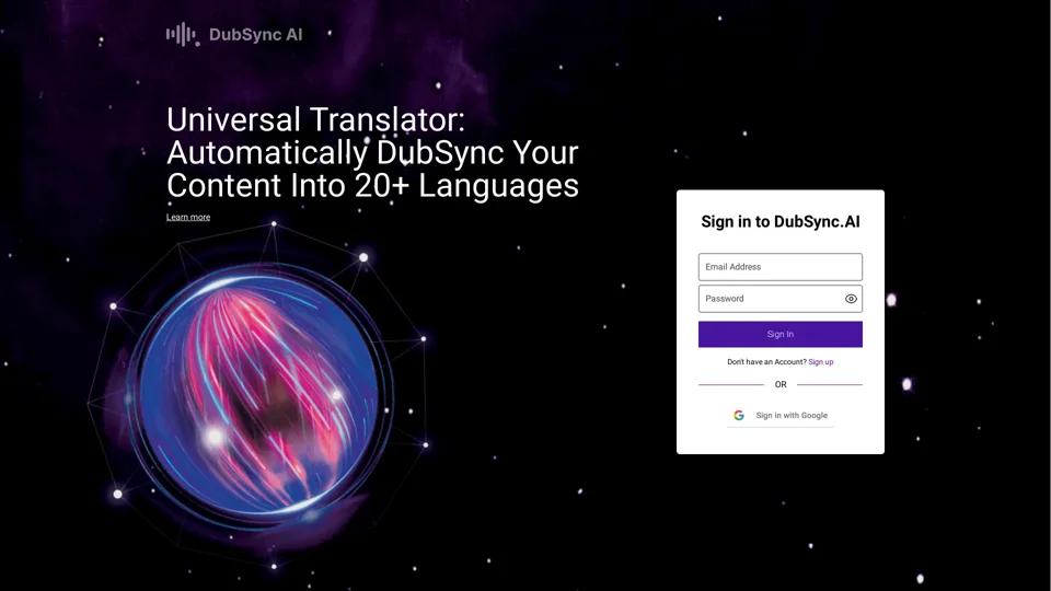 DubSync.AI - The most brilliant AI dubbing system
