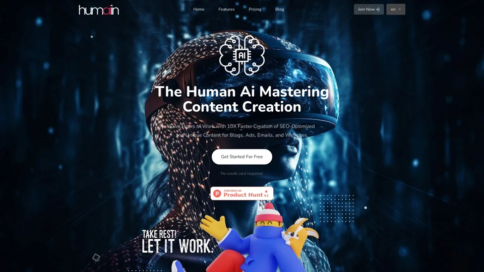 Humai.in : The Human Ai |  Best AI Content & Image Generator