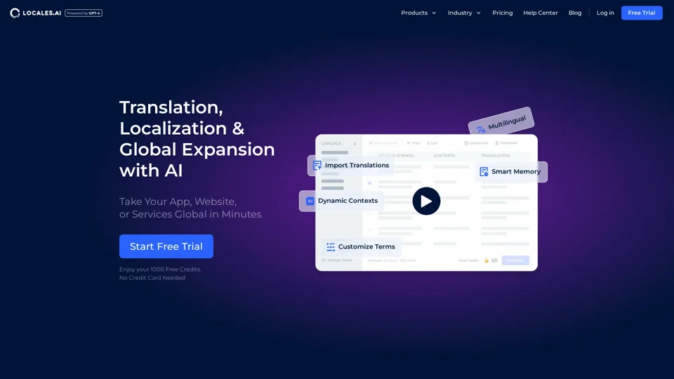 Locales.ai | Fast & Accurate AI-Driven Website and App Localization Service