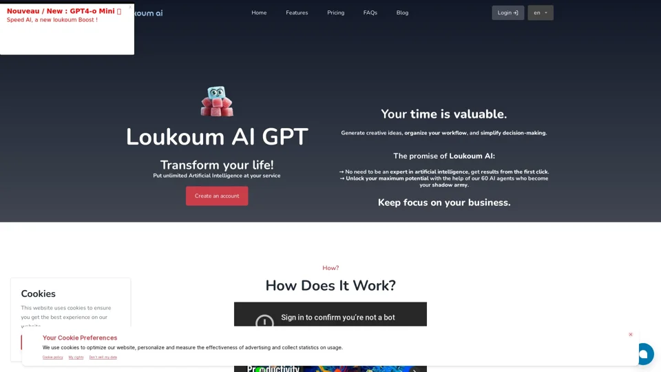 Loukoum AI: Your Personal Assistant Powered by GPT