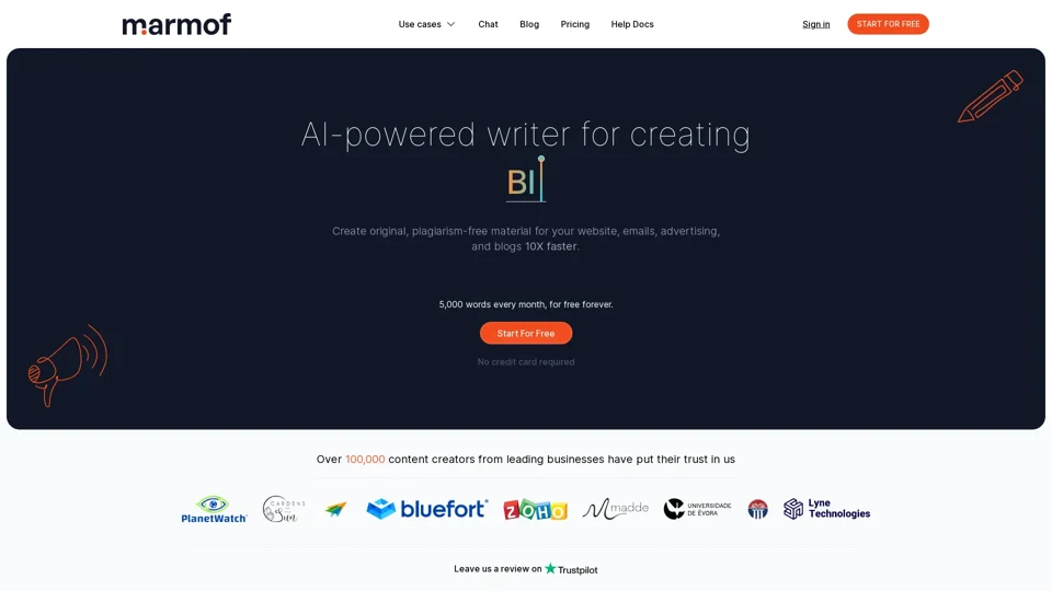 Marmof: Generate better content with AI