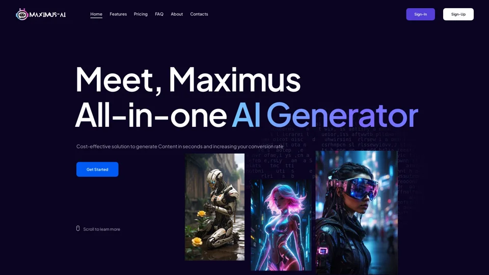 Maximus-AI - All-In-One AI Content Generator