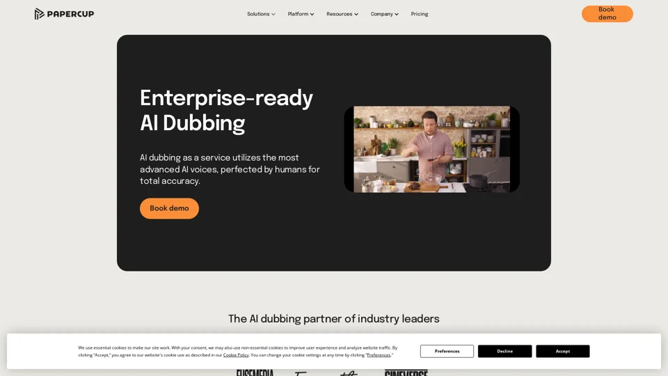 Papercup - Premium AI Dubbing