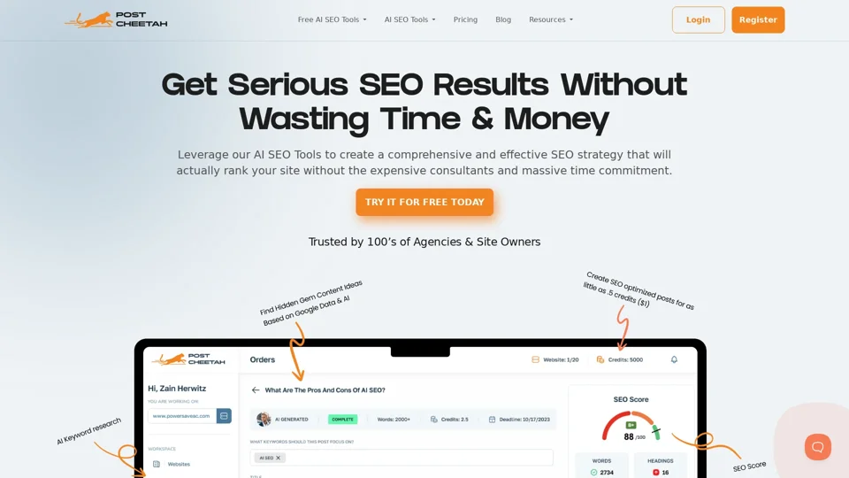 Post Cheetah - AI SEO Tools & Software