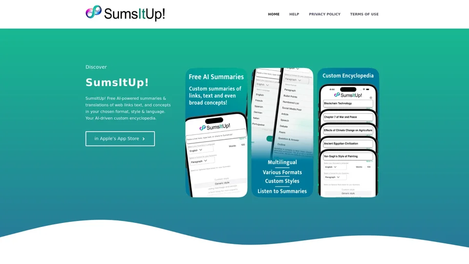 SumsItUp – Using AI to Summarize, Reformat & Translate