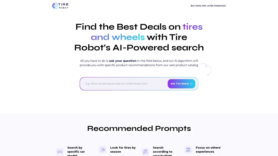 Tire Robot AI Deal Finder