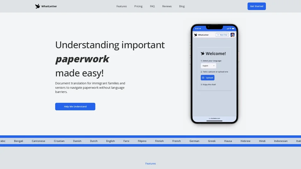 WhatLetter - Snap, Translate & Discuss Documents