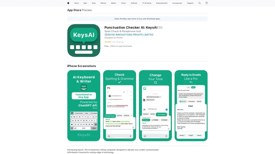 Punctuation Checker AI: KeysAI on the App Store