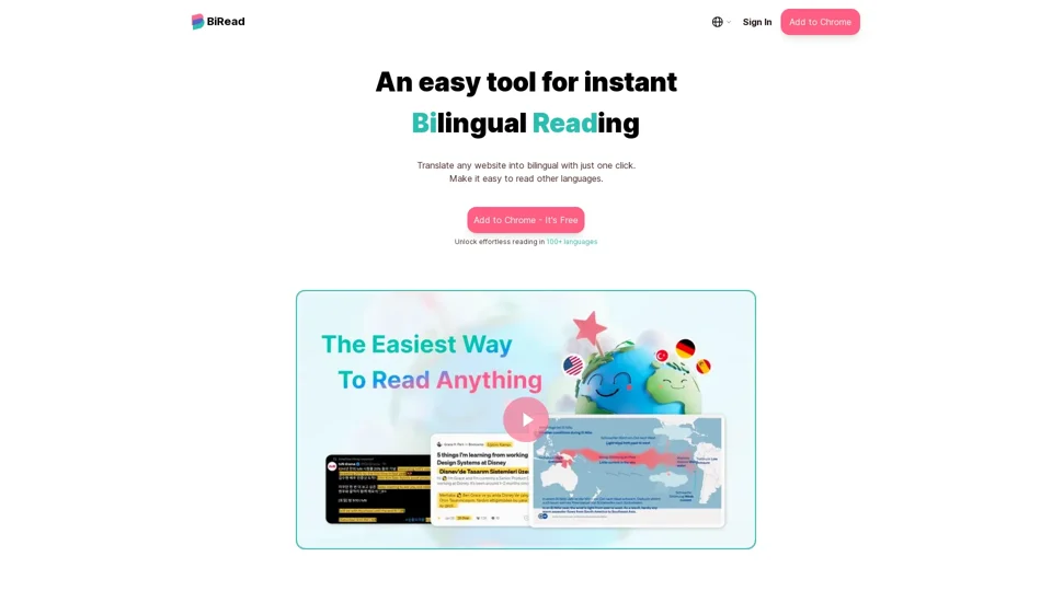 BiRead: Free AI Tool for Webpage Translation and Language Learning