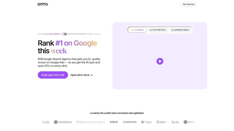 B2B Google Ads Agency | Dittto.ai