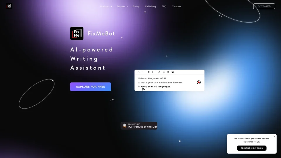 FixMeBot | AI Writing Assistant