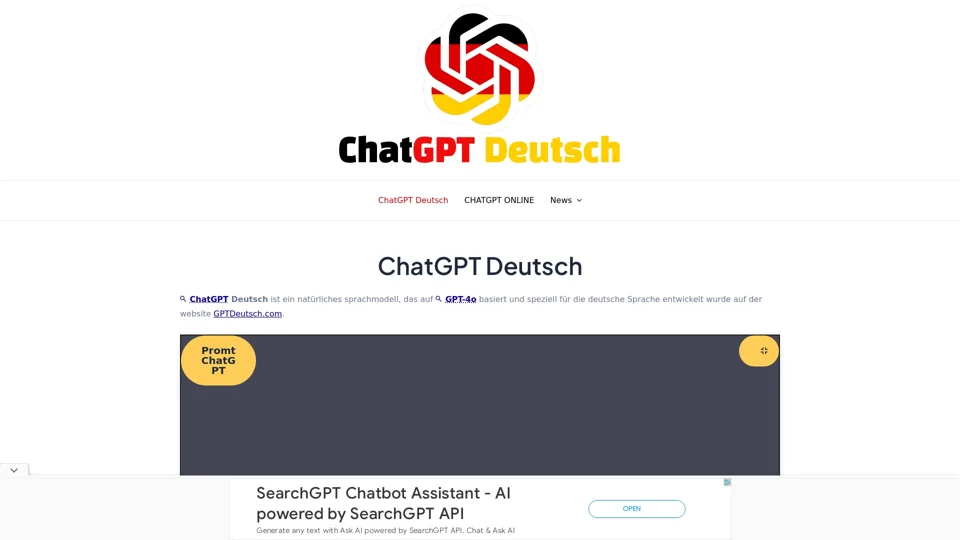 ChatGPT Deutsch - Chat GPT Kostenlos ohne Anmeldung