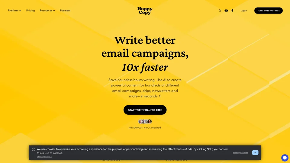 Hoppy Copy: AI Email Writing Platform for Marketers