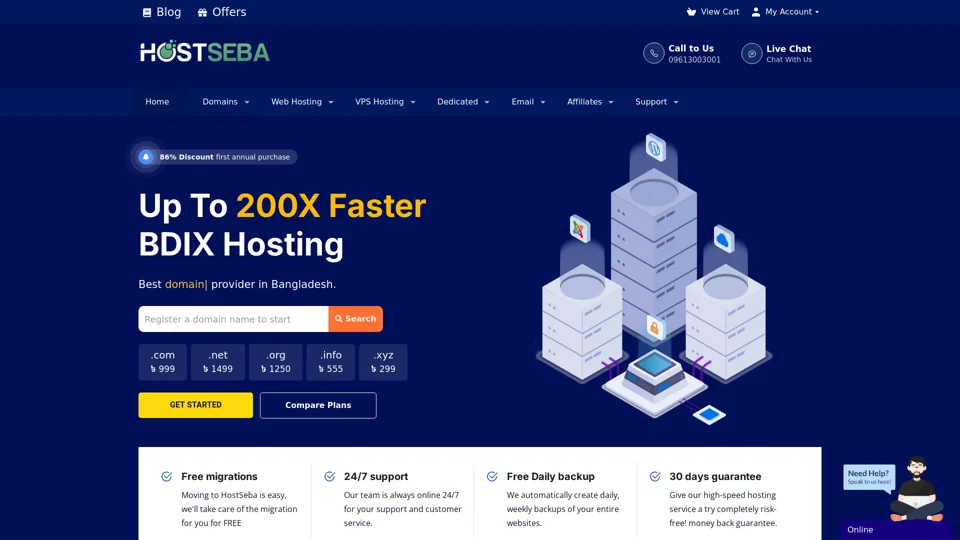 Domain and Best Hosting Provider in Bangladesh - HostSeba