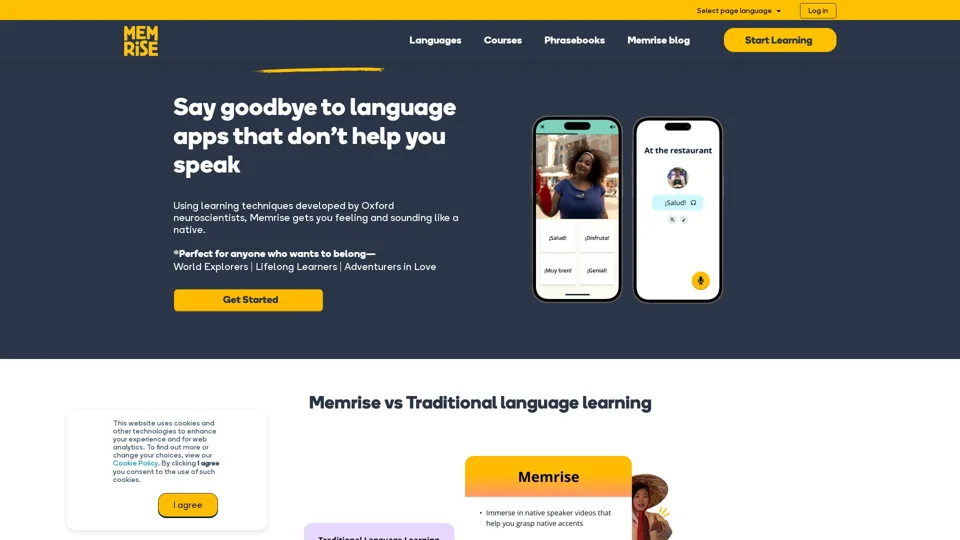 Learn a language. Memrise is authentic, useful & personalised.