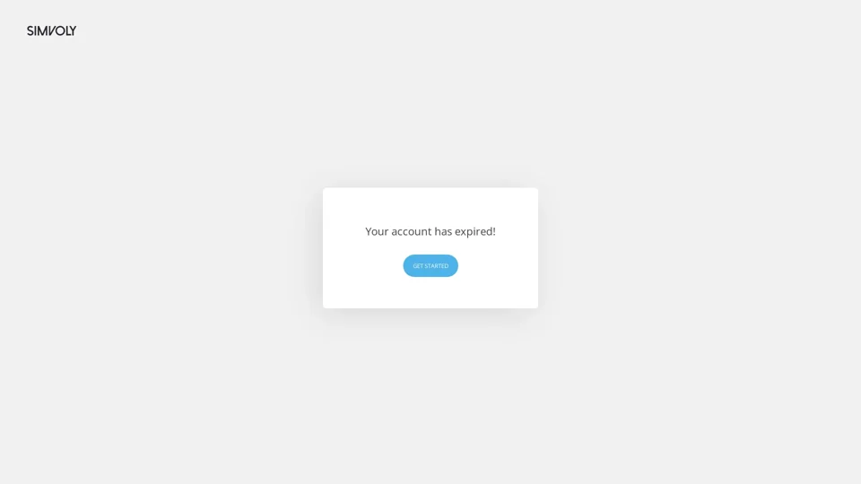 Simvoly - Your account has expired!