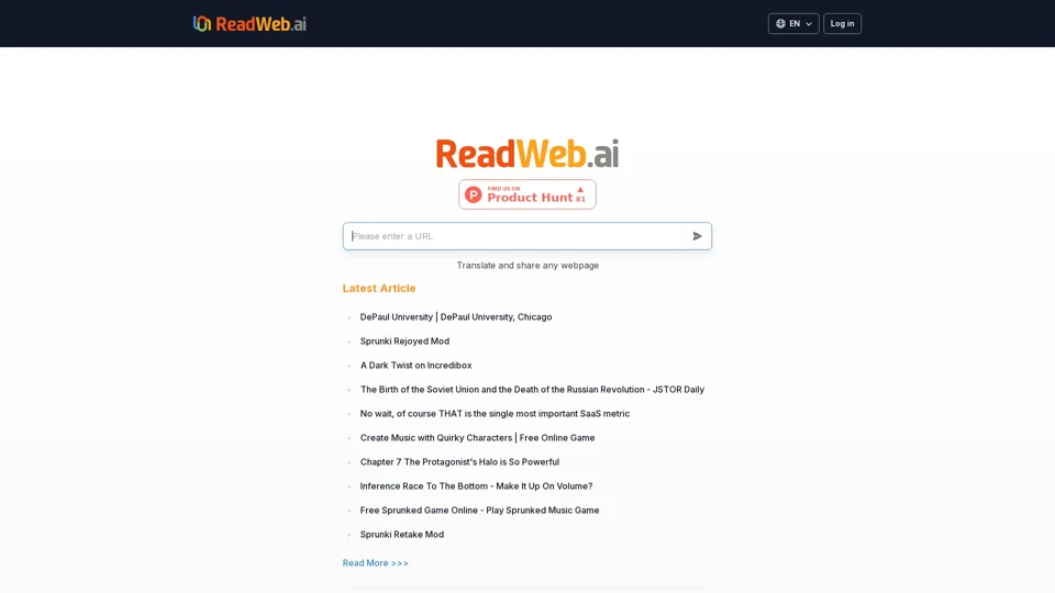 ReadWeb.ai : Free Instant Multi-Language Web Page Translation & Bilingual Viewing for Everyone