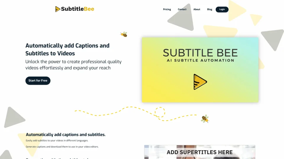 SubtitleBee | Add Captions and Subtitles to Videos Online