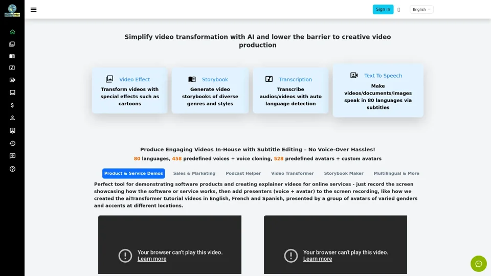 VideoPlus Studio: Cartoonize videos & add AI voiceover in 80 languages