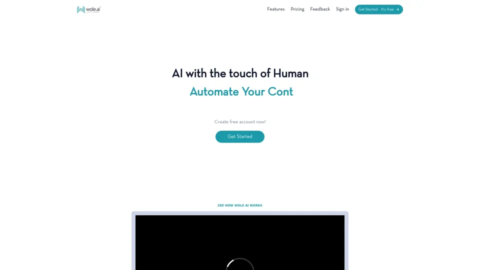 Wole.AI - Artificial Intelligence With the Touch of Human