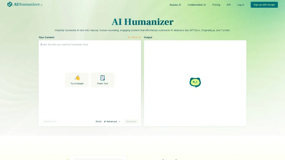 AI Humanizer: Humanize AI Text for Free (No-Signup Required)