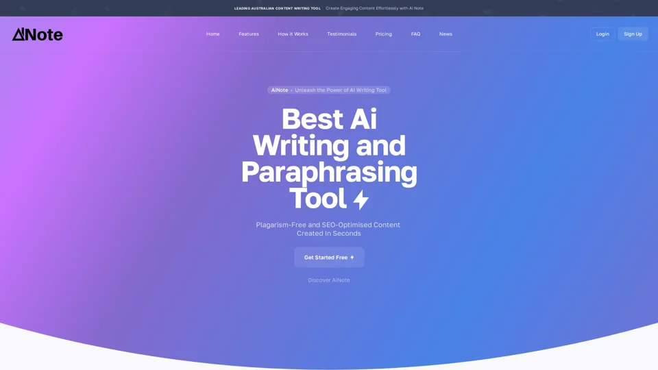 Ai Writing - Copywriting and Rephrasing Tool |  AiNote