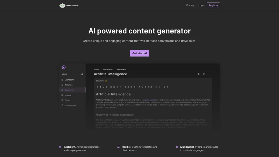 Ai Pakistani - First Generative Ai Platform for Pakistan