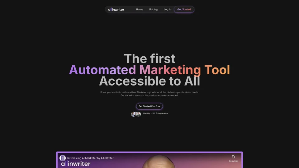 AI Marketer | AllinWriter AI Marketing Automation