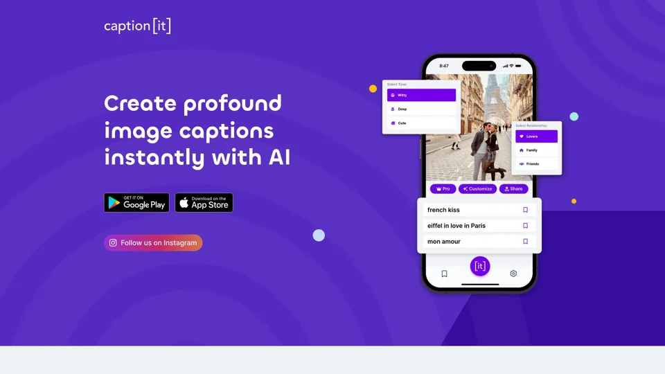 captionit - Instagram Caption Generator