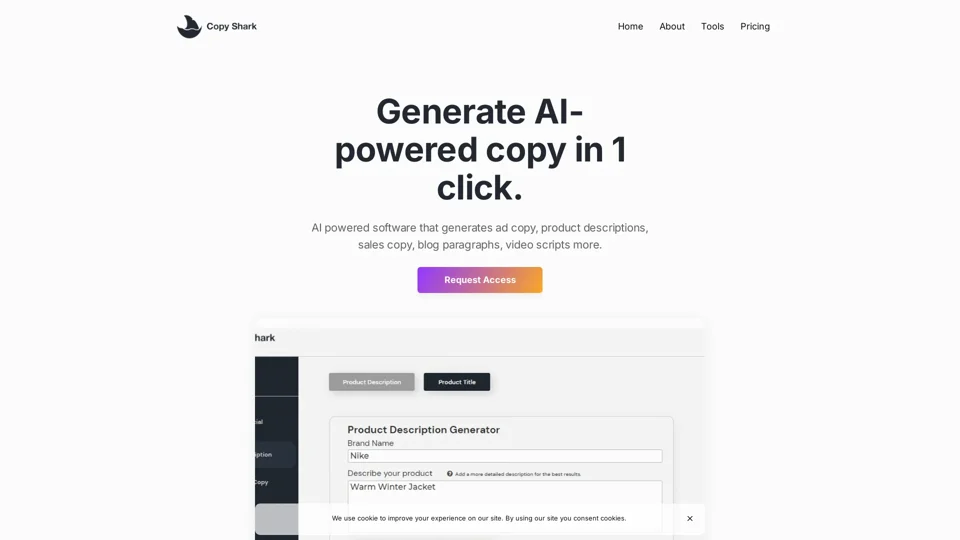Copy Shark | AI Powered Copywriting