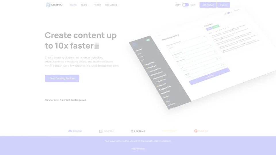 CreativAI | Write up to 10x faster with CreativAI