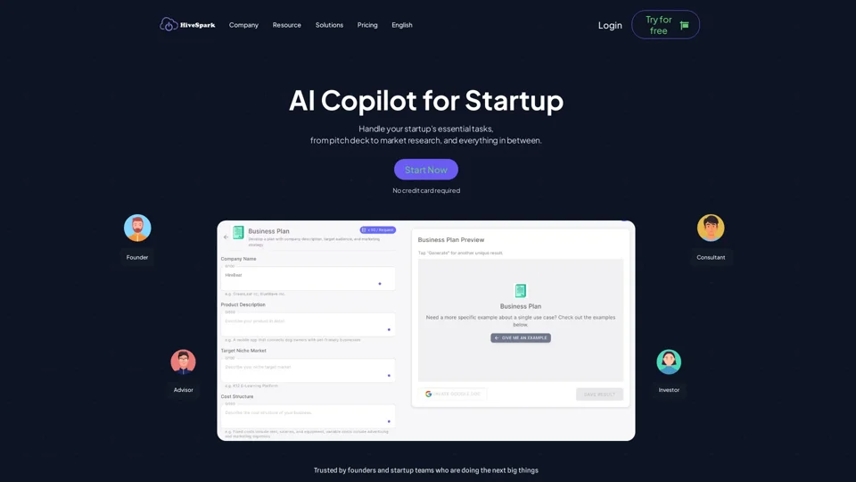 HiveSpark AI: Streamlined Content & Research for Startups