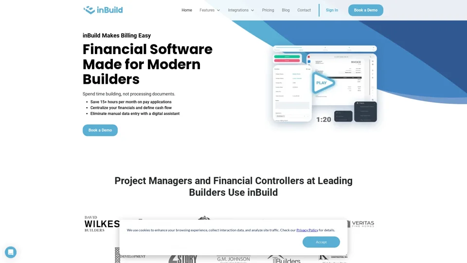 inBuild | Construction Financials Made Easy