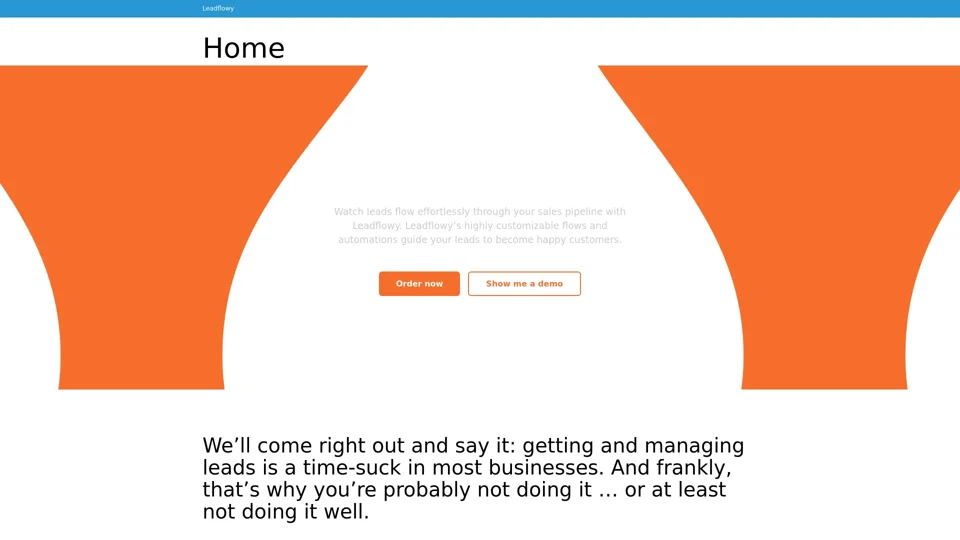 Leadflowy – Your New Lead Relationship Manager