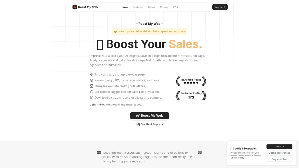 Roast My Web: Get Brutally Honest AI Reviews