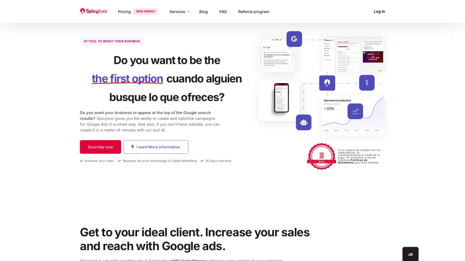 Google Ads con Inteligencia Artificial | Spicytool - Spicytool
