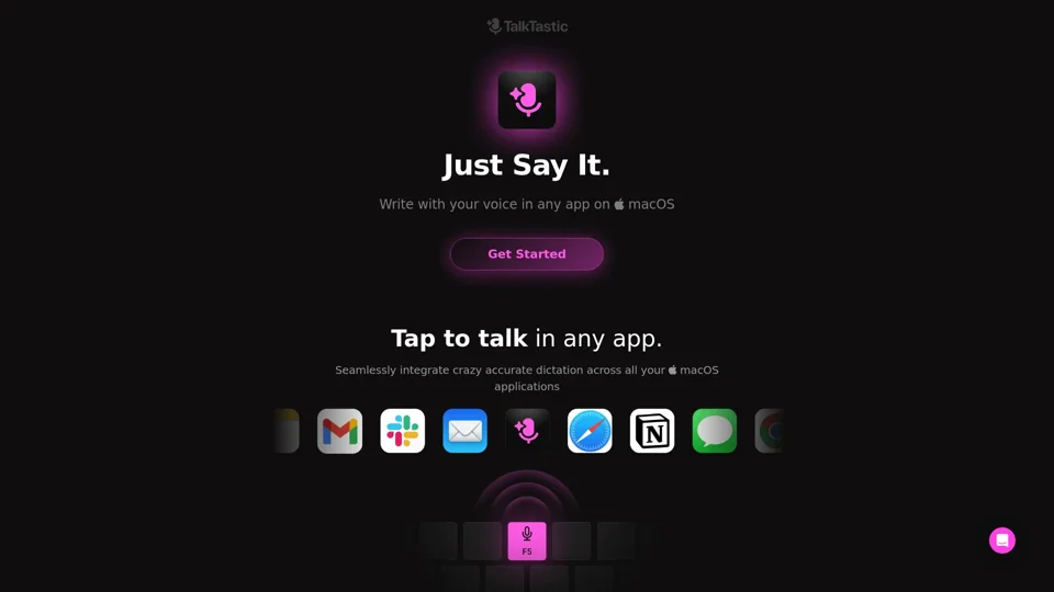 TalkTastic – Just Say It.