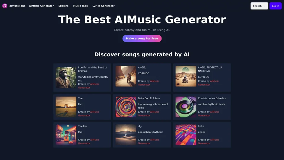 AIMusic Generator Free Online | aimusic.one