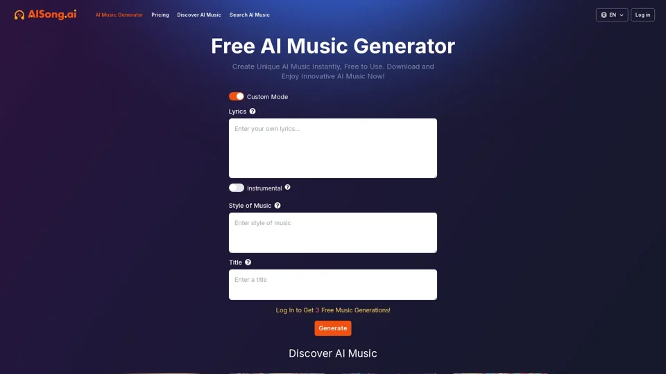 AISong.ai: Free AI Music Generator