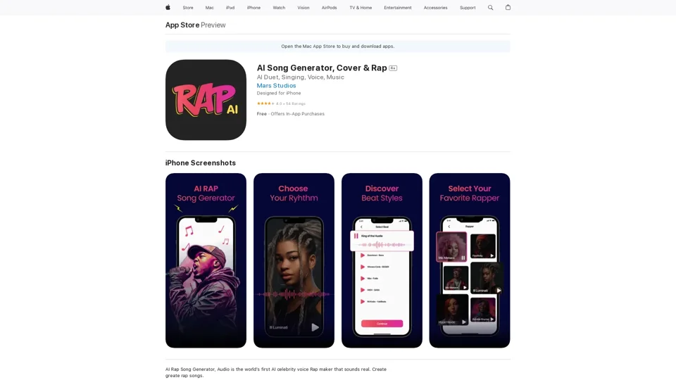 AI Song Generator, Cover & Rap on the App Store