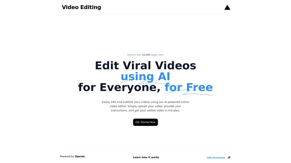 AI Video Editor - Edit and Subtitle Videos Online