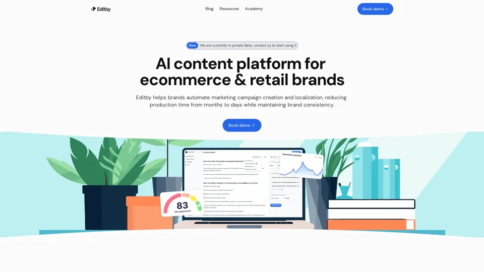 Editby - Create AI SEO-optimized content with your brand style