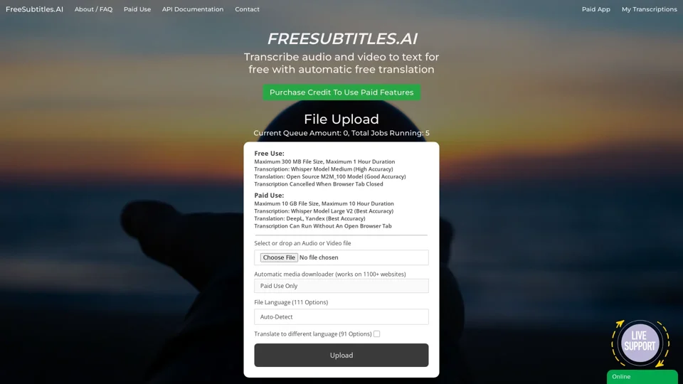 FreeSubtitles.Ai: Transcribe Audio and Video to Text for Free, Effortlessly