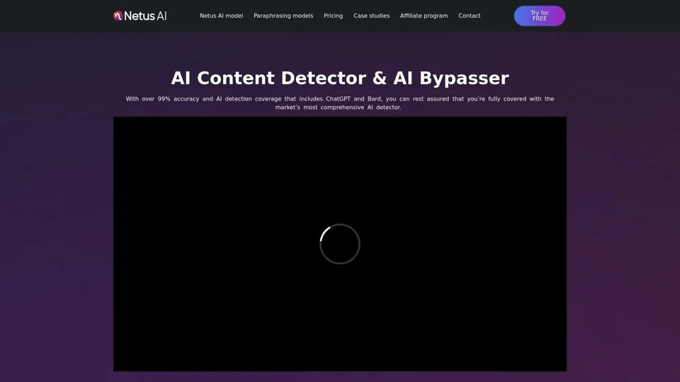 Netus AI Bypasser | Undetectable AI Paraphraser