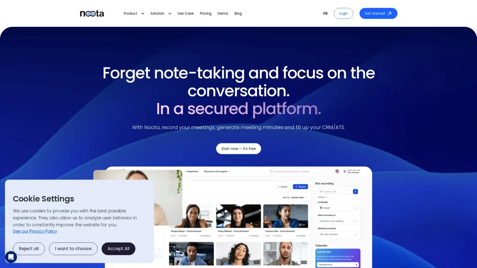 Noota - AI Note-taker for all your meetings
