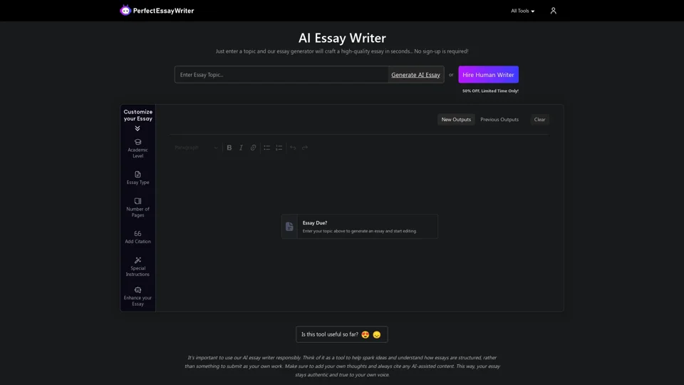 Free Essay Writer | AI Essay Writer with Citations