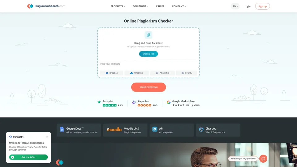 Online Plagiarism Checker | PlagiarismSearch.com